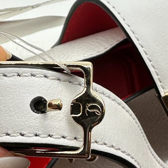 Christian Louboutin CARASKY Empire Leather Shoulder Crossbody Bucket Bag - Picture 16 of 16